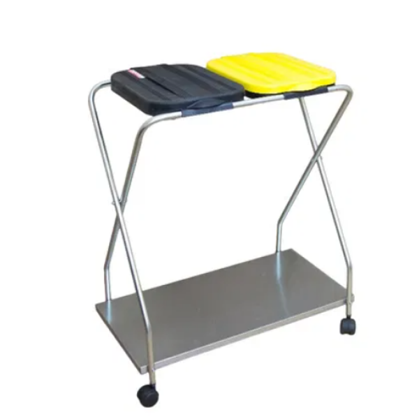 Recycling bags rack on wheels with frame 2 x 120L Recycling bags rack on wheels with frame 2 x 120L