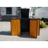 Housing for waste containers with a capacity of 3 x 240 L Housing for waste containers with a capacity of 3 x 240 L