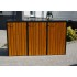 Housing for waste containers with a capacity of 3 x 240 L Housing for waste containers with a capacity of 3 x 240 L