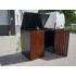 Housing for waste containers with a capacity of 3 x 240 L Housing for waste containers with a capacity of 3 x 240 L